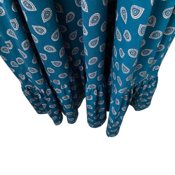 Ramy Brook New York Paisley Print Turtleneck Long Sleeve Midi Dress Size Large - Picture 8 of 11